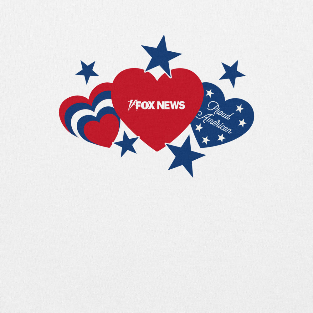 FOX News Proud American Hearts And Stars Sweatshirt