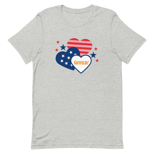 Gutfeld! Hearts Unisex T-Shirt