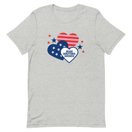 Jesse Watters Primetime Hearts Unisex T-Shirt