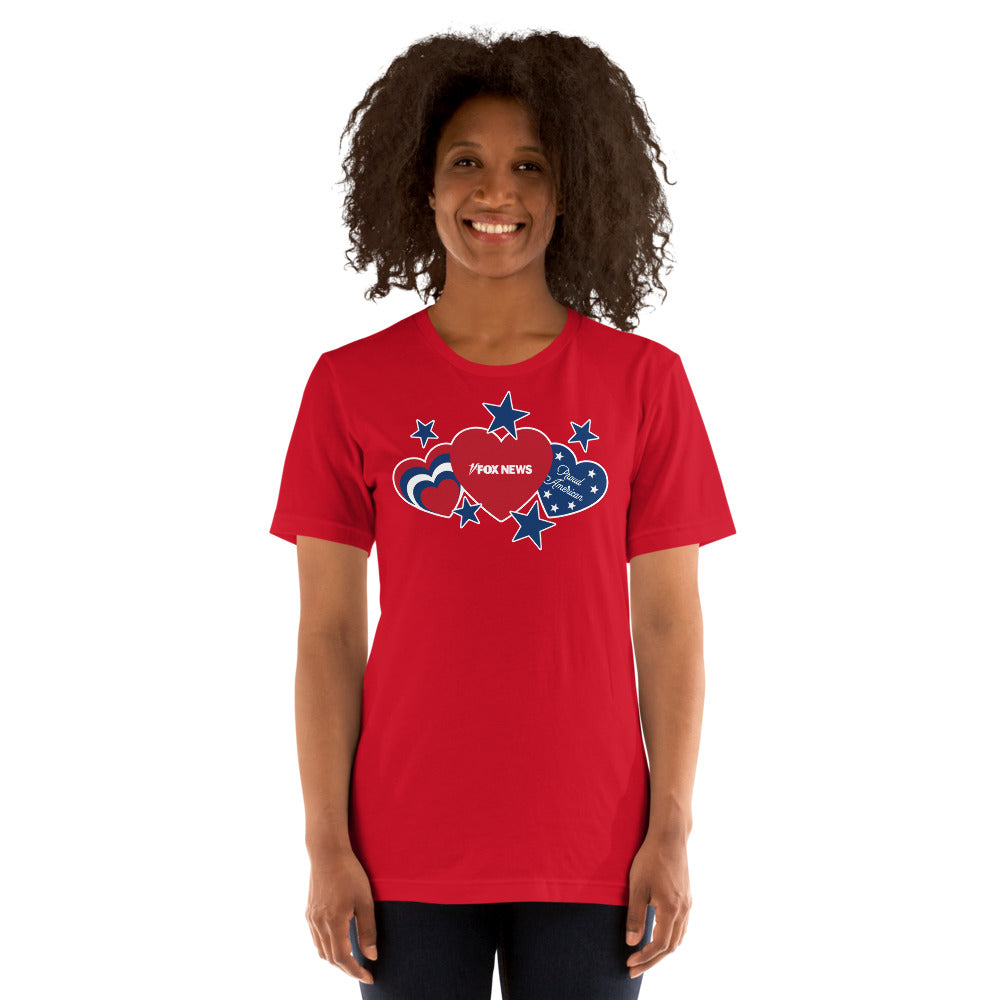 FOX News Proud American Hearts And Stars T-Shirt
