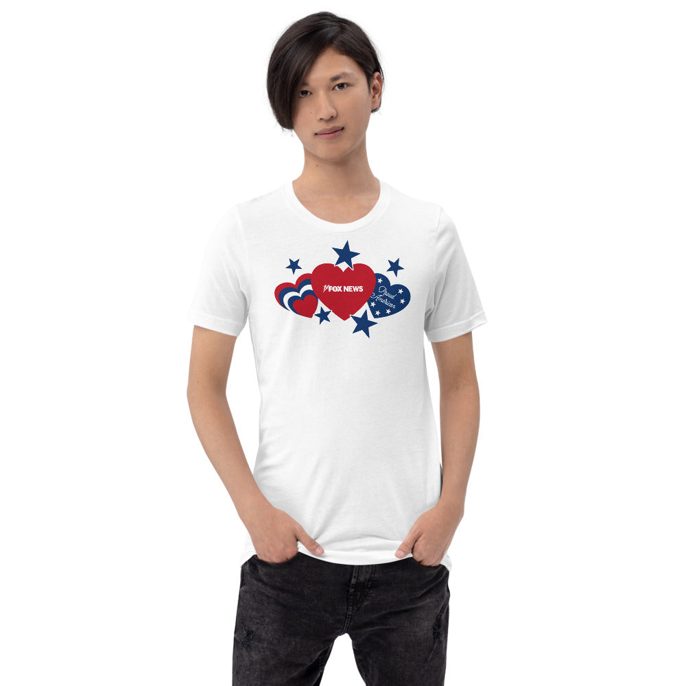 FOX News Proud American Hearts And Stars T-Shirt