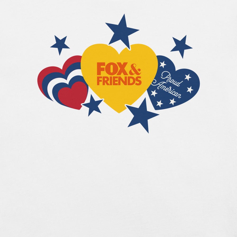 Fox & Friends Hearts And Stars T-Shirt White