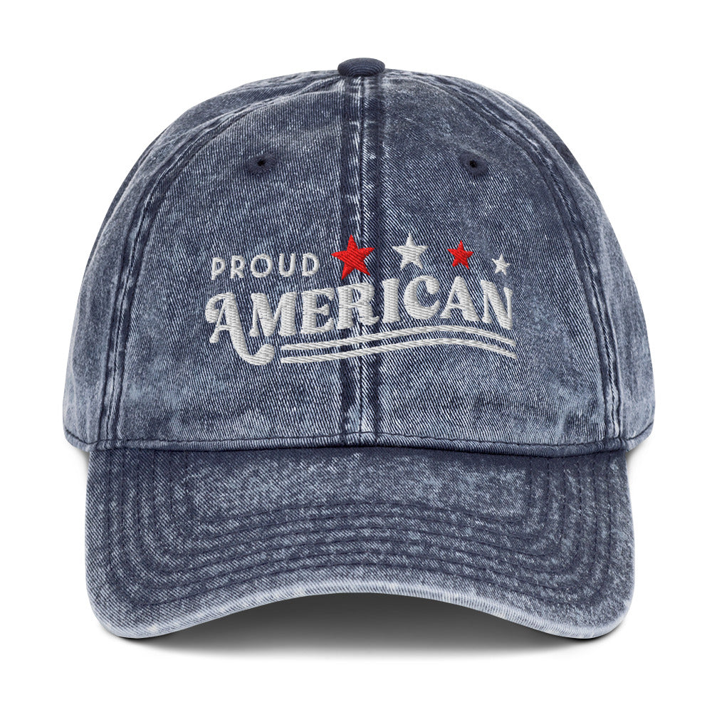 FOX News Proud American Denim Hat Navy