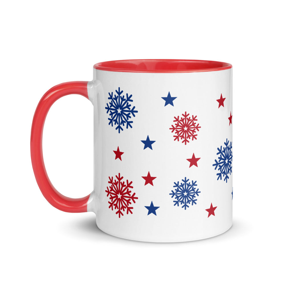 FOX News Holiday Snowflakes Two Tone Mug