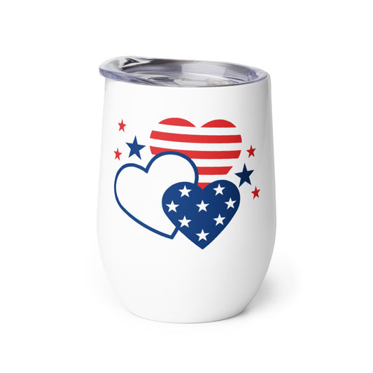 Gutfeld! Hearts Wine Tumbler