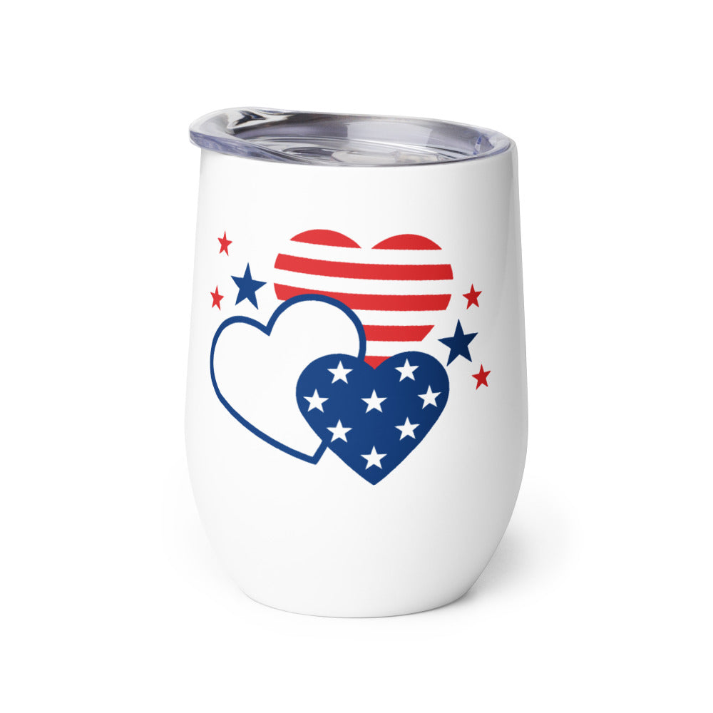 FOX News Hearts Wine Tumbler