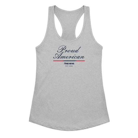 FOX News Women's Tank Top American Heather Gray
