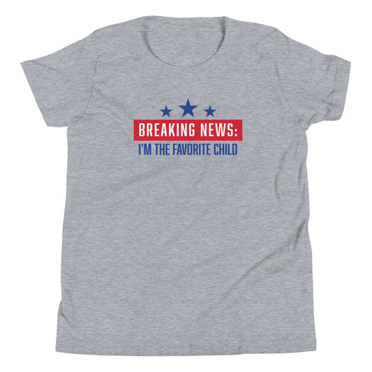 Fox News Breaking News Kids T-Shirt Athletic Heather