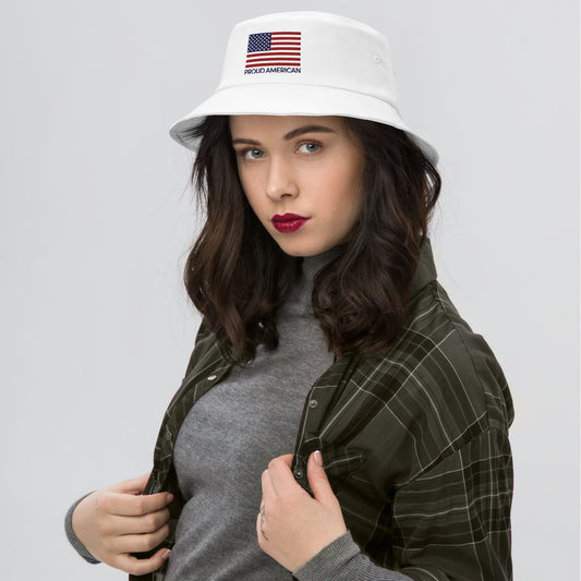 Fox News Proud American Embroidered Bucket Hat