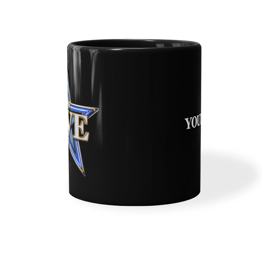 $5 coffee mugs The Five Logo Personalized Black Mug