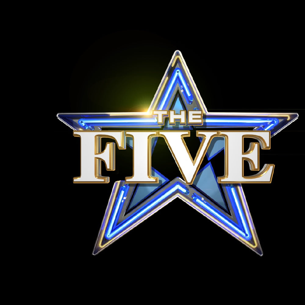 The Five Logo Personalized Black Mug - 15oz