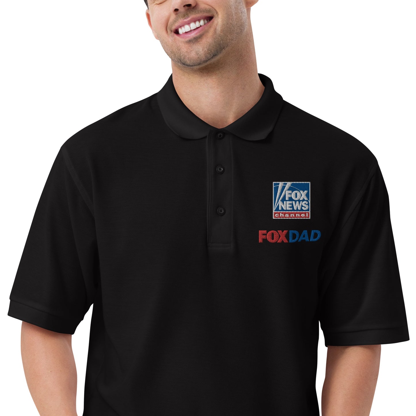 Fox News Fox Dad Embroidered Polo Shirt