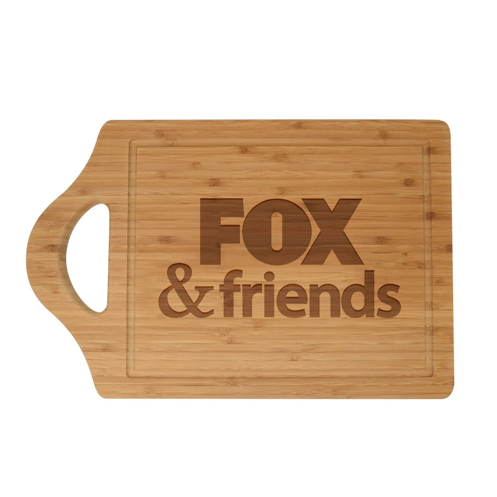 Fox & Friends Logo Laser Engraved Cutting Board
