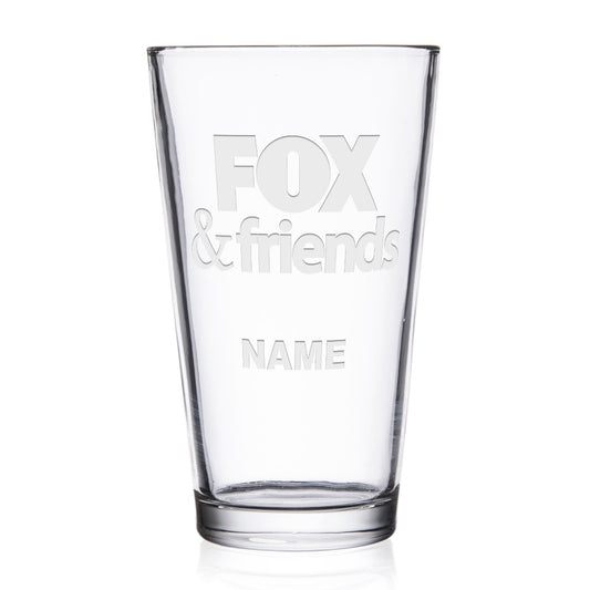 Fox & Friends Personalized Laser Engraved Pint Glass
