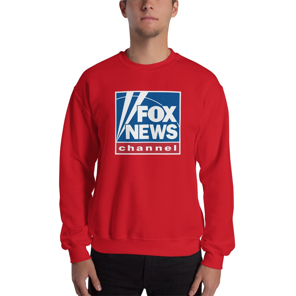 Fox Merchandise FOX News Logo Unisex Crewneck Sweatshirt