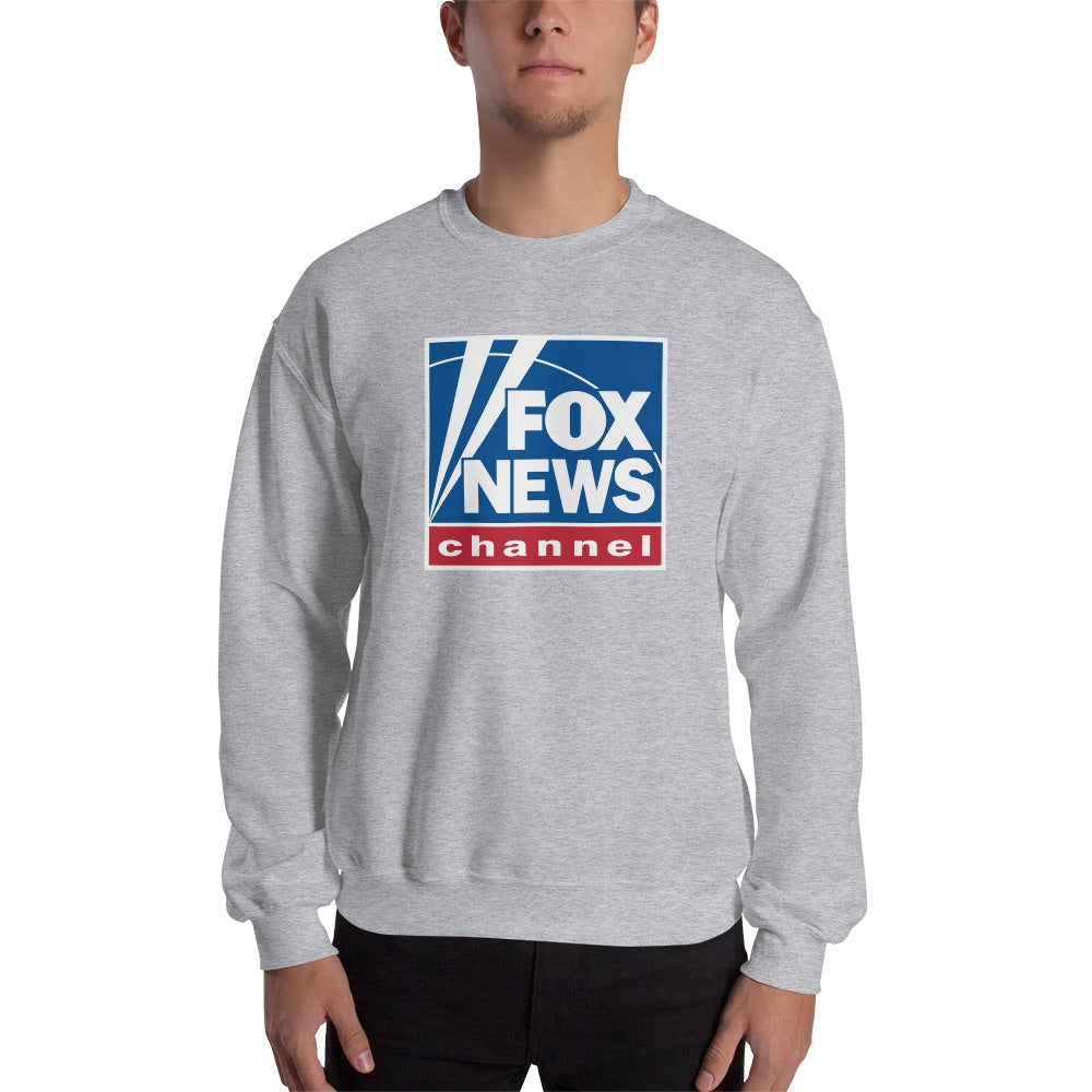 Fox Merchandise FOX News Logo Unisex Crewneck Sweatshirt