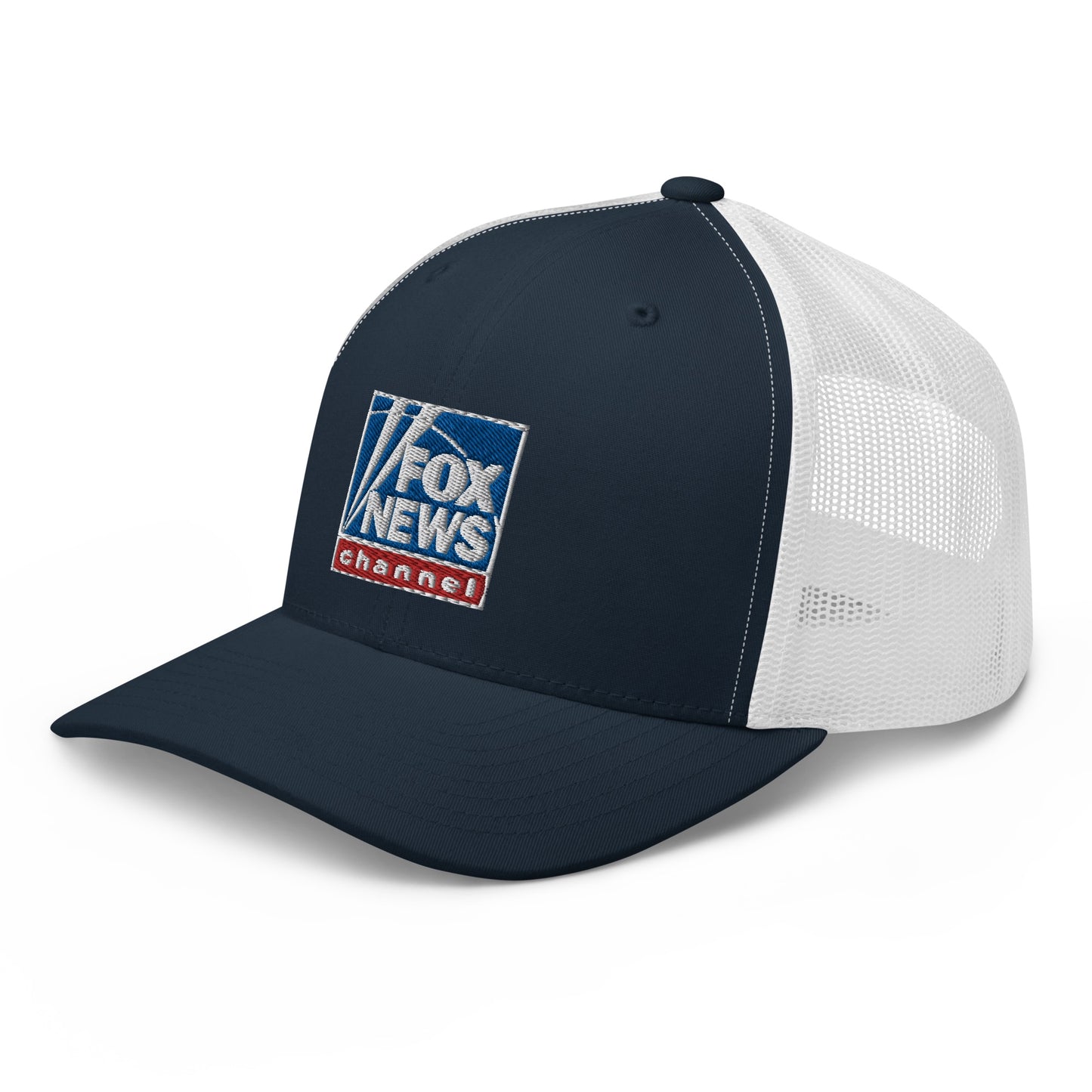 Fox News Logo Embroidered Retro Trucker Hat