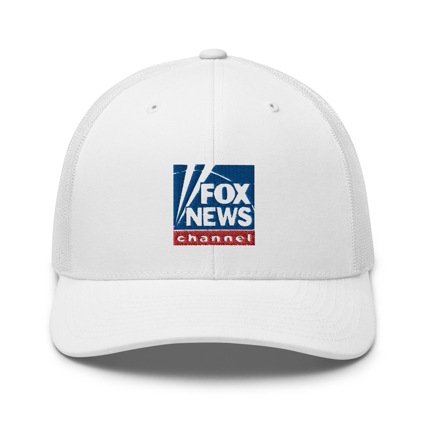 Fox News Logo Embroidered Retro Trucker Hat Navy / One Size