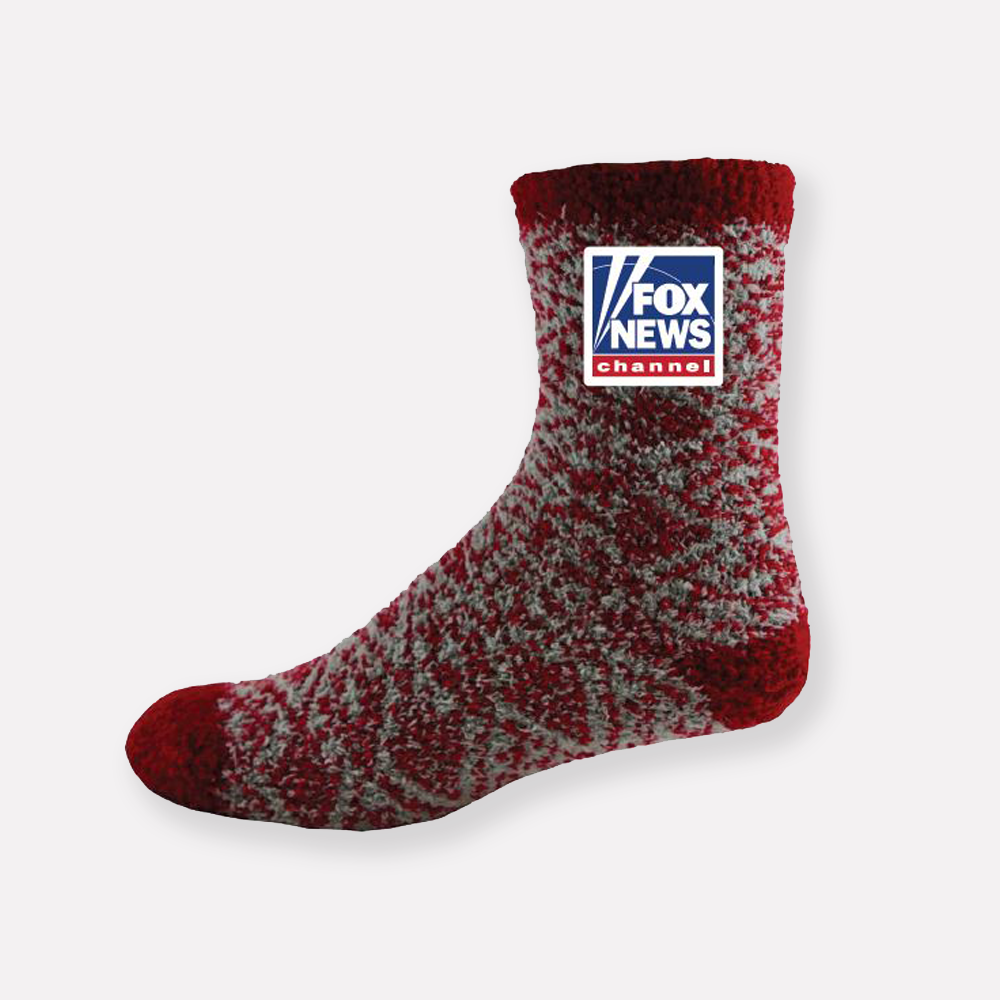 Fox News Red Slipper Socks