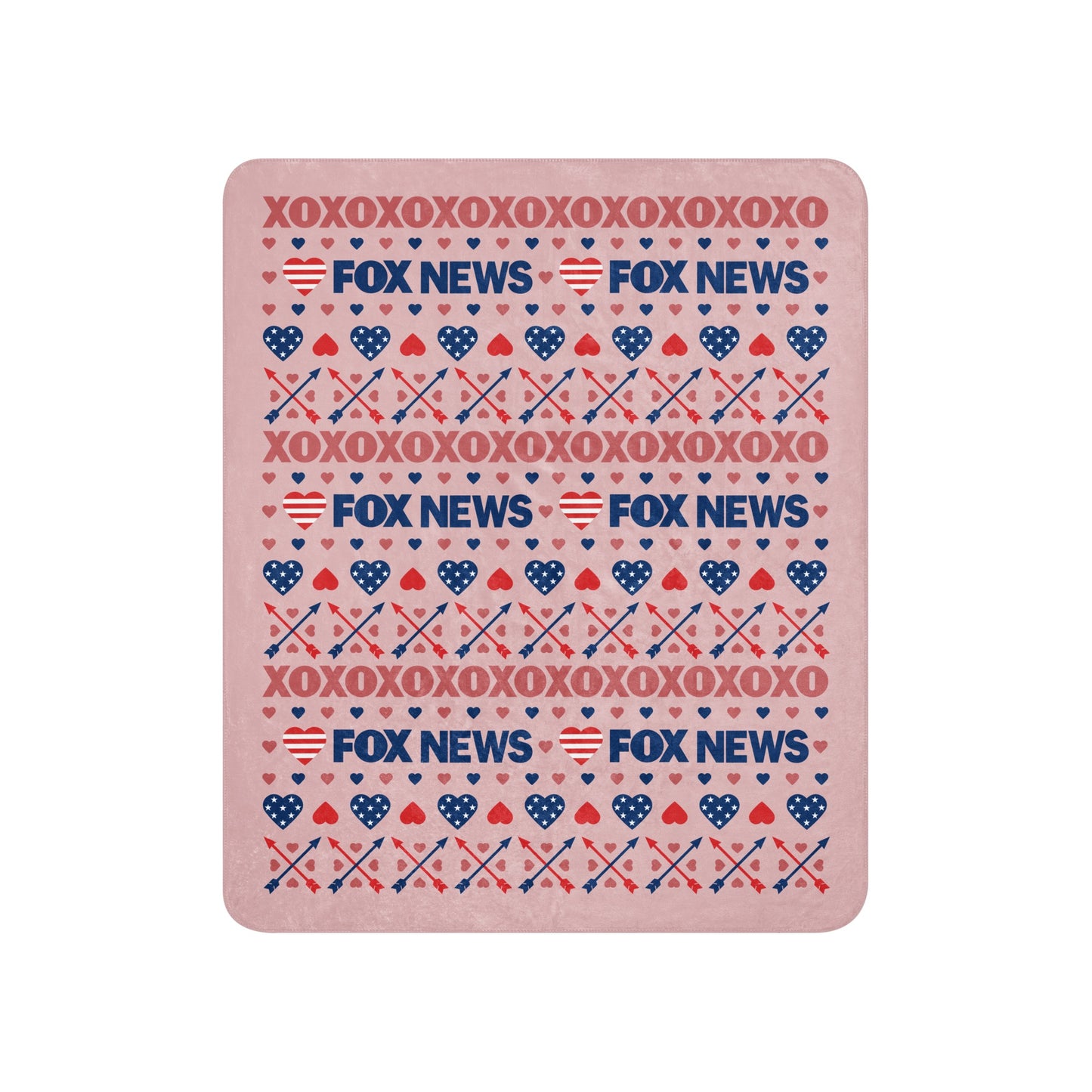 FOX News Heart Sherpa Blanket