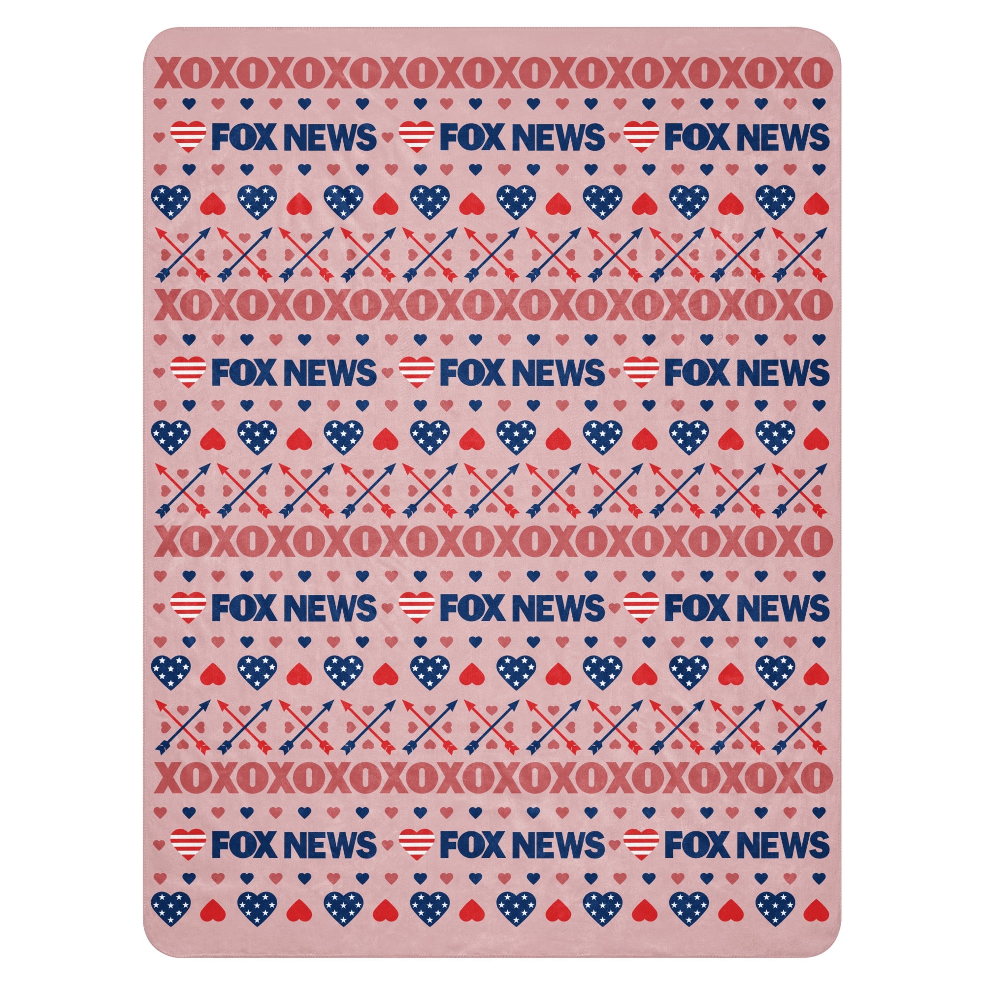 FOX News Heart Sherpa Blanket