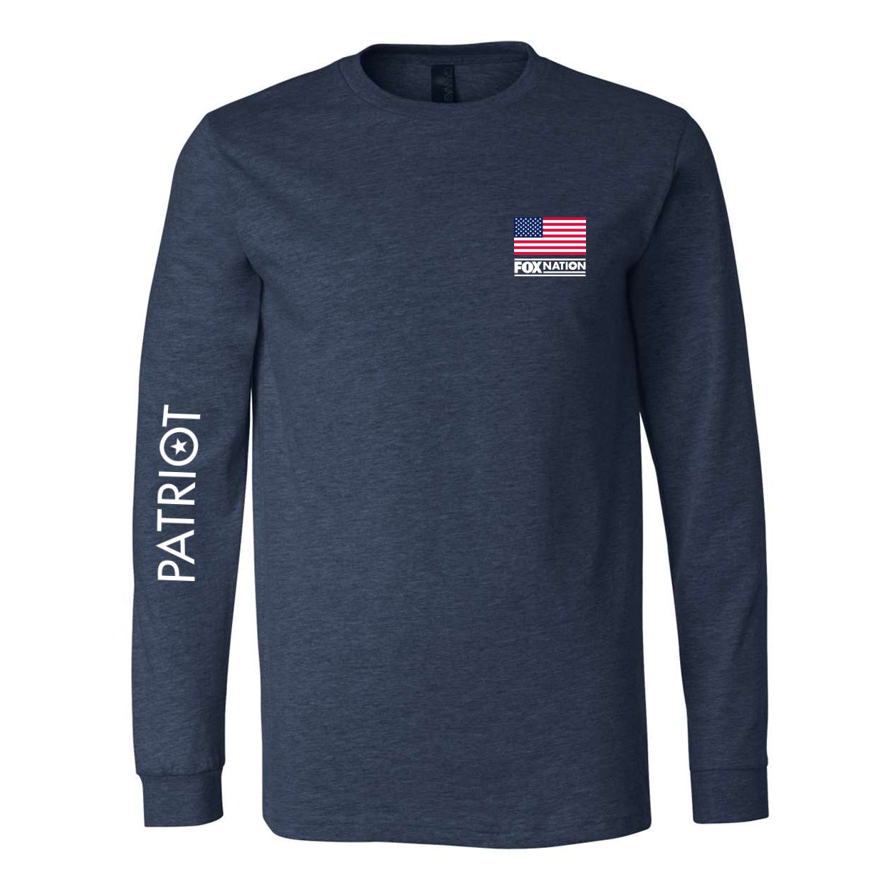 Fox Nation Patriot Long Sleeve T-shirt - Heather Navy